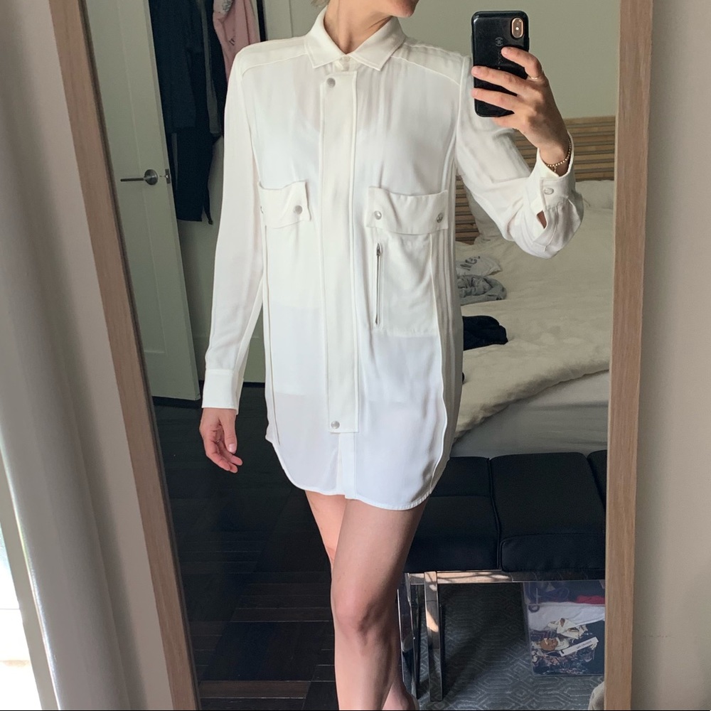 IRO tuxedo style women’s formal dress shirt/ dress